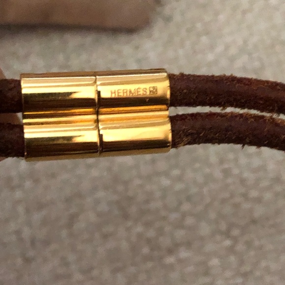 Authentic Hermes leather choker - Picture 3 of 3